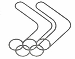 Olympic boomerang design 
